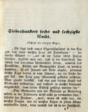 Siebenhundert sechs und sechzigste Nacht