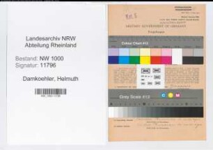 Entnazifizierung Helmuth Damkoehler, geb. 27.10.1897 (Verwaltungsangestellter)