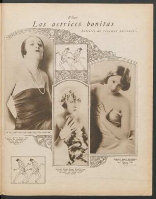 Las actrices bonitas : Actrices de revistas nacionales