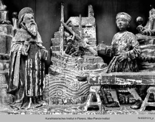 Szenen aus dem Leben des Heiligen Julius : Der Heilige Julius heilt einen verwundeten Zimmermann