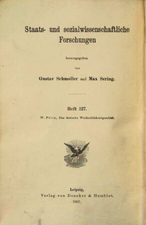 Das deutsche Wechseldiskontgeschäft : mit besonderer Berücksichtigung des berliner Geldmarktes