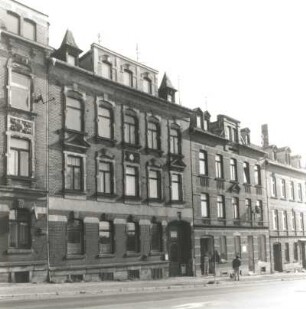 Reichenbach (Vogtland), Greizer Straße 10/8. Wohnhäuser (um 1900). Straßenansicht