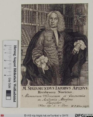 Bildnis Sigmund Jacob Apin(us)