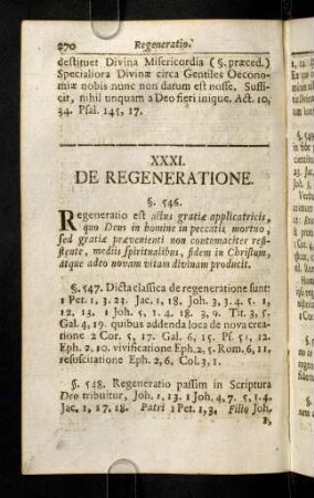 270-281, XXXI. De Regeneratione. XXXII. De Conversione.