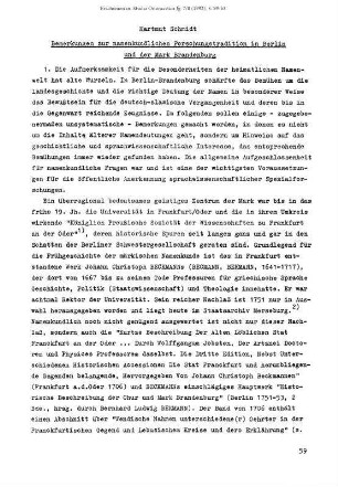 Bemerkungen zur namenkundlichen Forschungstradition in Berlin und der Mark Brandenburg