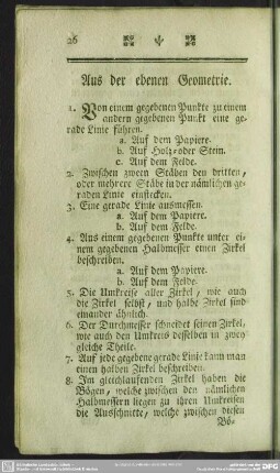 Aus der ebenen Geometrie