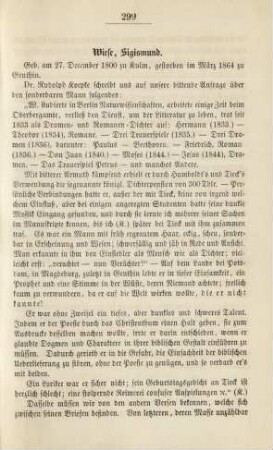 Wiese, Sigismund
