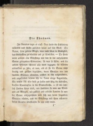 Die Thränen.