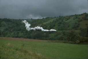 Vorbachzimmern Lok 023 058 Nahverkehrszugs 7574
