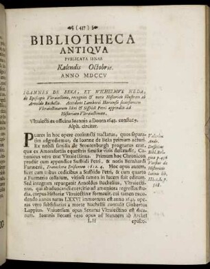 Kalendis Octobris.