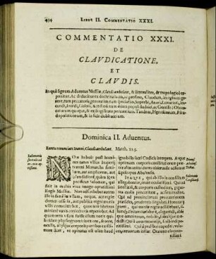 Commentatio XXXI. De Claudicatione, Et Claudis.