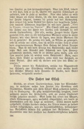 Die Fahrt ins Elsaß