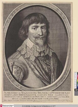 Theodoro ab Weerdenburgio [Porträt des Theodor van Weerdenburg]