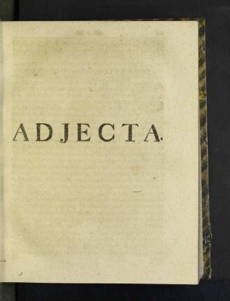 Adjecta.