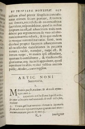 Artic. Noni [De Meretrice.]