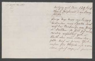 Brief an Franz Hauser : o.D.