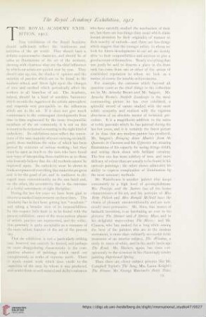 The Royal Academy exhibition, 1912