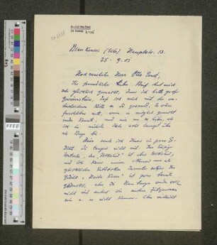 Brief an Otto Ernst
