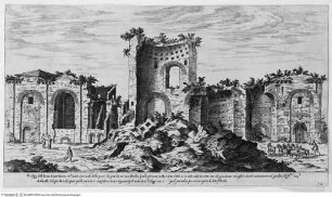 I vestigi dell'antichità di Roma, Tafel 32: Quirinal, Ansicht der Konstantinsthermen