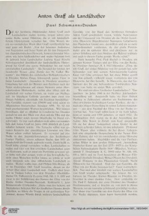 3/4: Anton Graff als Landschafter