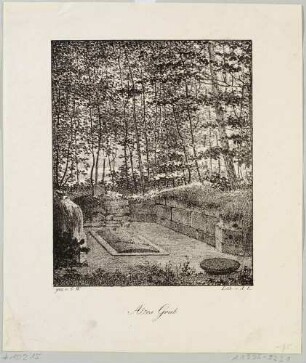 Grab im ehemaligen Klostergarten von Altzella bei Nossen (?)