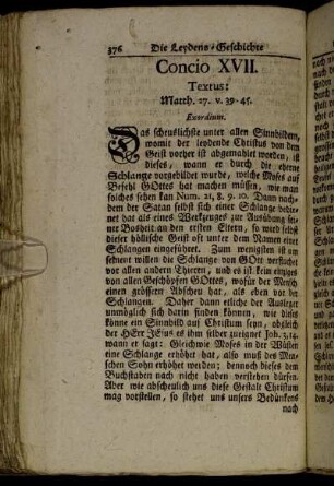 Concio XVII. Textus: Matth. 27 . v. 39 - 45.