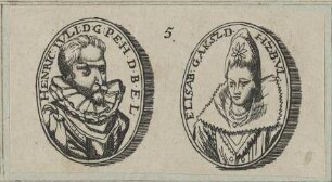 Doppelbildnis des Herzogs Heinrich Julius von Braunschweig-Lüneburg, Bischof von Halberstadt und seiner zweiten Gemahlin Elisabeth von Dänemark