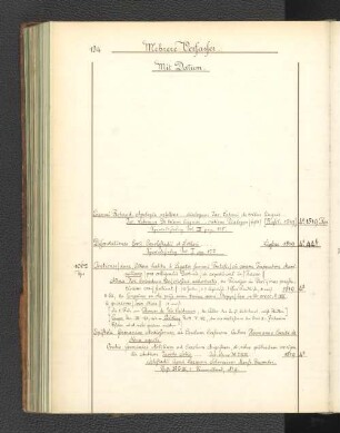mit Datum No. 1061-1115