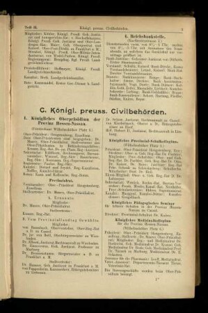 Königl. preuss. Civilbehörden
