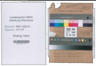 Entnazifizierung Hans Kissing , geb. 25.07.1911 (Bahnbeamter)