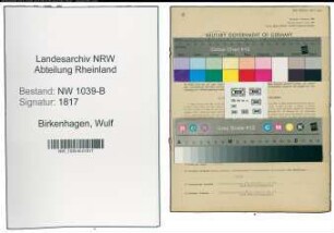 Entnazifizierung Wulf Birkenhagen , geb. 16.10.1911 (Rechtsanwalt)
