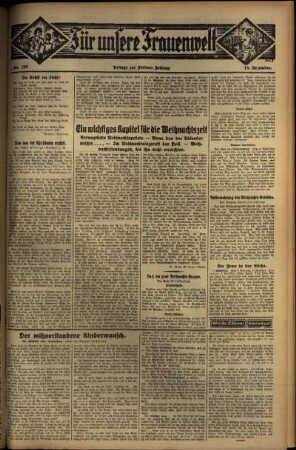 Zweite Ausgabe vom Donnerstag, den 15. Dezember 1932.
