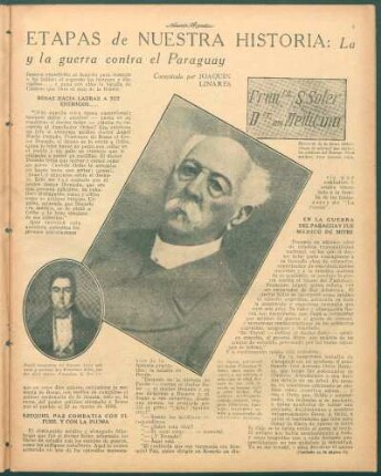 En la guerra del Paraguay fue médico de Mitre