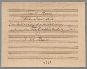 Trauer-Marsch; f; pf - BSB Mus.Schott.Ha 10122-2