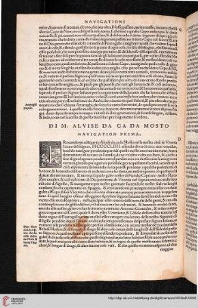 Di M. Alvise da Ca da Mosto