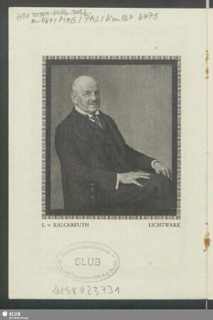 Porträt Alfred Lichtwark