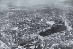 Innenstadt von Leipzig : Blickrichtung Nordosten