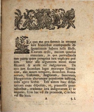 D. Ioannis Rvdolphi Engav ... Dissertatio ivridica de ivribvs indigenarvm Germaniae, von den Rechten der Eingebohrnen Teutschlandes
