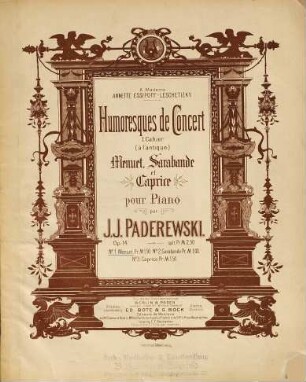 Humoresques de concert : op. 14, 1. Menuet