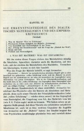 Kapitel III Die Erkenntnistheorie Des Dialektischen Materialismus Und Des Empiriokritizismus (Schluß)