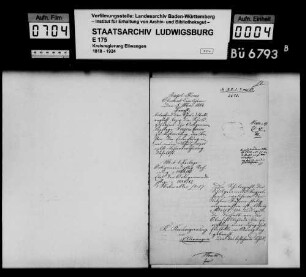 Schuldenwesen der Teilgemeinde Ingersheim