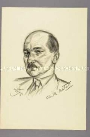 Bildnis des britischen Politikers Clement Richard Attlee