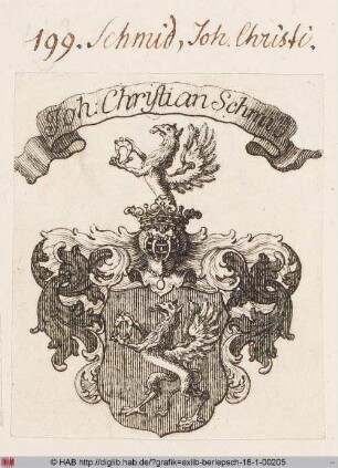 Wappen des Joh. Christian Schmid