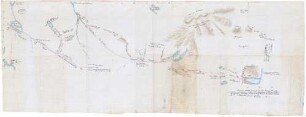 Reiseroute des Franziskaners P. Francisco Menendes in der Region um Bariloche (1791)