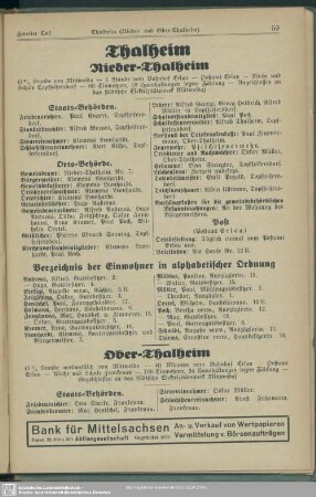 Thalheim (Obert-Talheim; Nieder-Thalheim)