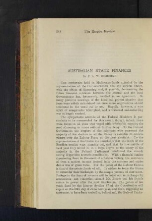 Australian State Finances