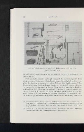 Abb. 4 Einfache Gerätschaften für die Seidenraupenzucht um 1830. Quelle: Bolzani, 1831.