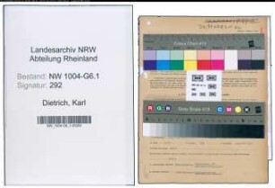Entnazifizierung Karl Dietrich , geb. 17.11.1891 (Abt.Leiter)