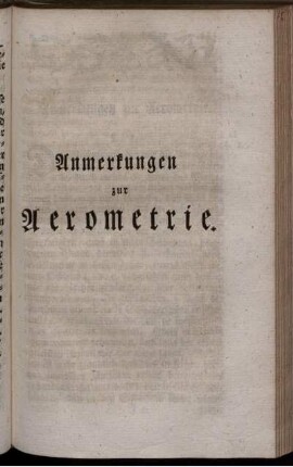 Anmerkungen zu Aerometrie.