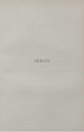 Indice dei Capitoli.